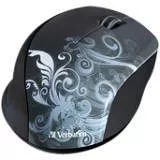Verbatim 97786 Wireless Notebook Optical Mouse, Design Series - Graphite