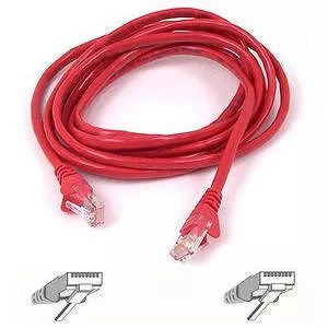 Belkin A3L791-03-RED-S Cat5e Patch Cable - 3ft - Red