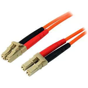StarTech 50FIBLCLC10 10m Fiber Optic Cable - Multimode Duplex 50/125 LC to LC Fiber Patch Cable