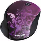 Verbatim 97783 Wireless Notebook Optical Mouse, Design Series - Purple