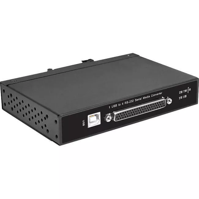 SIIG ID-SC0G11-S1 CyberX Industrial Rugged 4-port RS-232 USB to Serial Converter - Wide Temperature