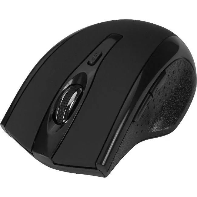 SIIG JK-WR0A12-S1 6-Button Ergonomic Wireless Optical Mouse - Black