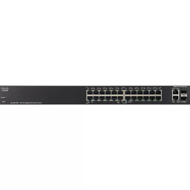 Cisco SLM2024PT-NA SG200-26P Gigabit PoE Smart Switch