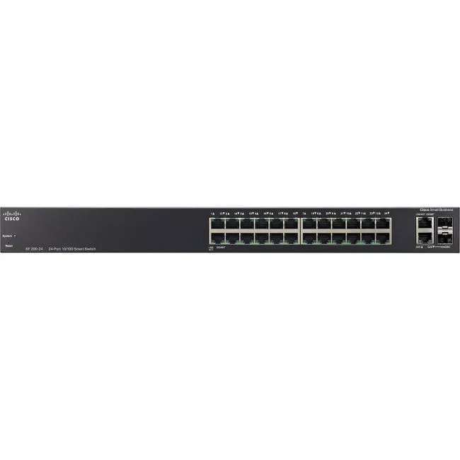 Cisco SLM224GT-NA SF200-24 24-Port 10/100 Smart Switch