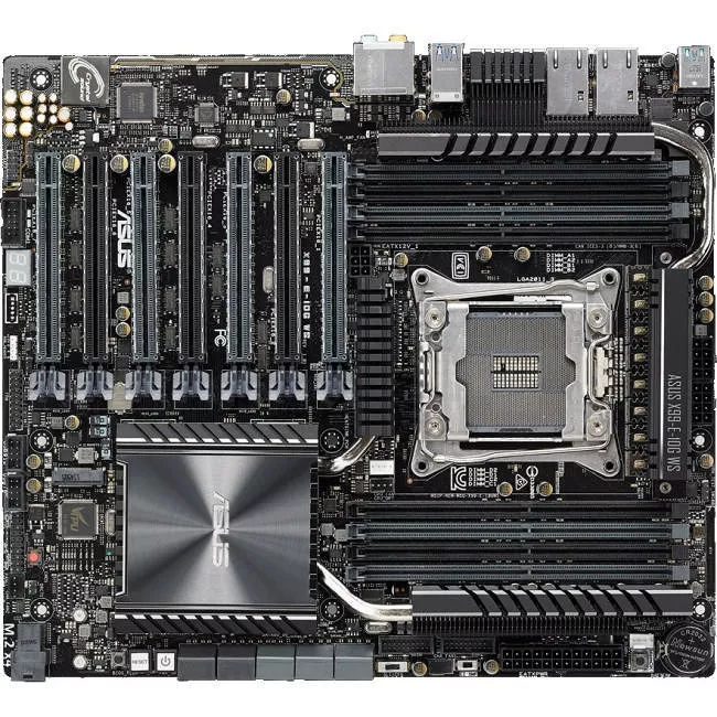 ASUS X99-E-10G WS Workstation Motherboard - 1x Socket LGA 2011-v3 - Intel X99 - 8x DDR4 - RAID - 1x M.2 - 7x PCIe x16 - SSI CEB