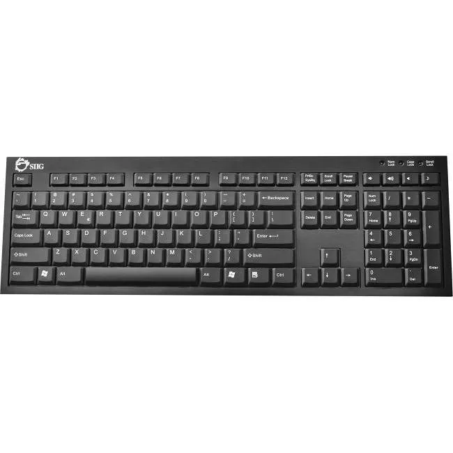 SIIG JK-US0412-S1 USB Premium Aluminum Keyboard with Hub