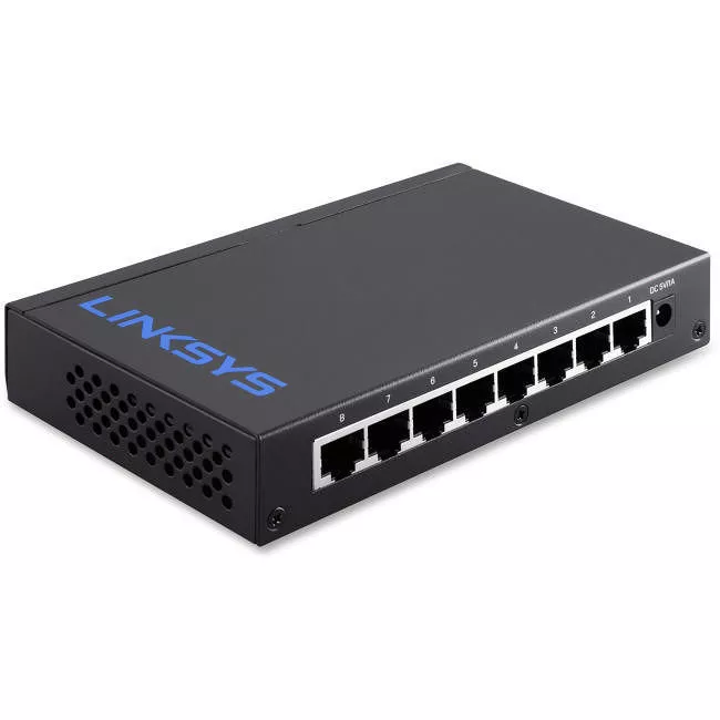 Linksys LGS108 8-PORT DESKTOP GIGABIT SWITCH, WIRED CONNECTION 1000 MBPS