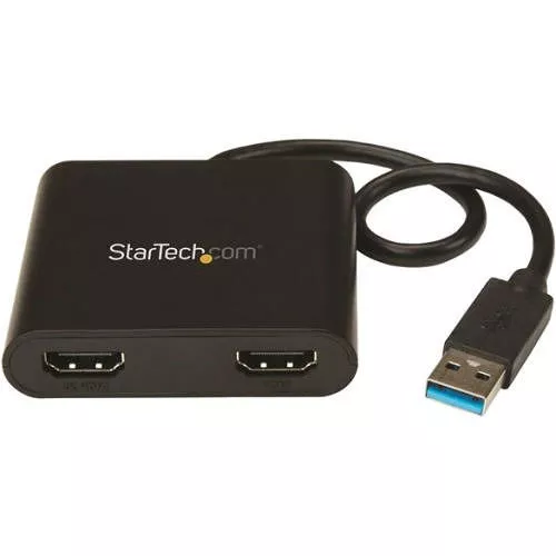 StarTech USB32HD2 USB to Dual HDMI Adapter - USB to HDMI Display Adapter - 4K