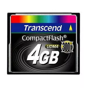 Transcend TS4GCF300 4 GB CompactFlash Card - 300x
