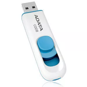 ADATA AC008-64G-RWE C008 64 GB USB Flash Drive White 