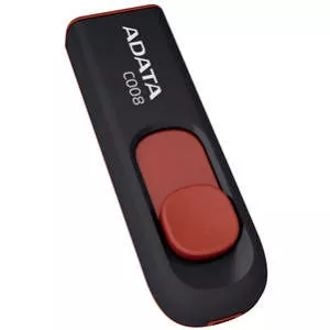 ADATA AC008-8G-RKD C008 8 GB Classic USB 2.0 Flash Drive - Black
