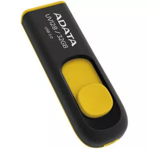 ADATA AUV128-32G-RBY DashDrive Classic UV128 32 GB USB 3.0 Flash Drive Black/Yellow