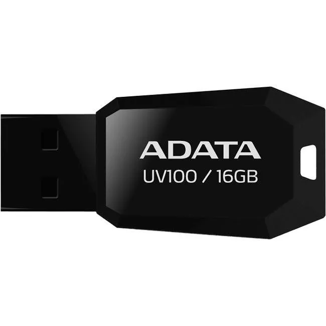 ADATA AUV100-16G-RBK DashDrive 16 GB Slim Beveled USB Flash Drive