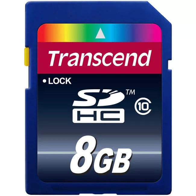 Transcend TS8GSDHC10 8 GB SDHC Memory Card Class 10