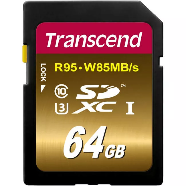 Transcend TS64GSDU3X 64 GB High Speed 10 UHS Flash Memory Card
