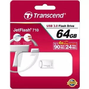 Transcend TS64GJF710S 64 GB Jetflash 710 Silver USB 3.0