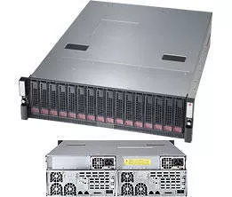 Supermicro SSG-6038R-DE2CR16L 3U RM Barebone - Intel C612 Chipset - 2 Nodes - R3 LGA-2011 - 2X CPU