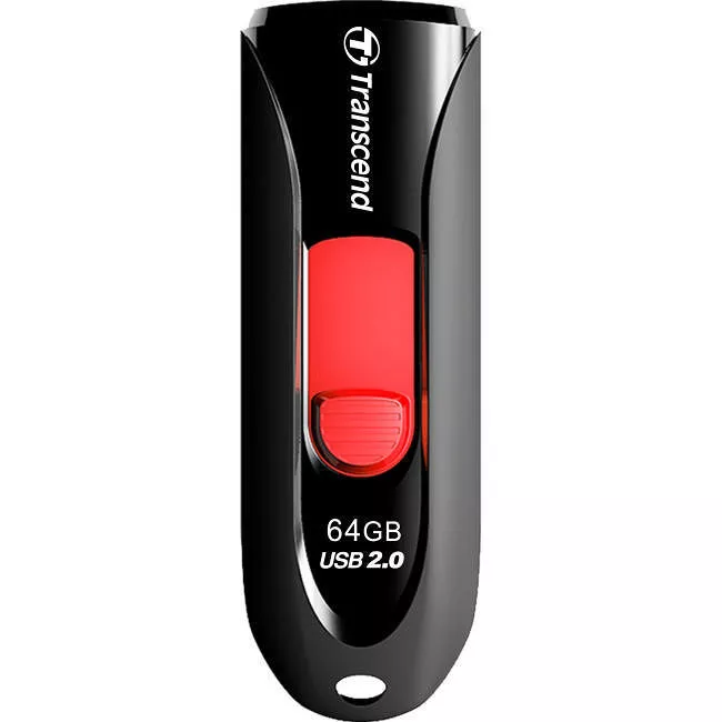 Transcend TS64GJF590K USB Flash Drive - 64 GB - Flash Memory