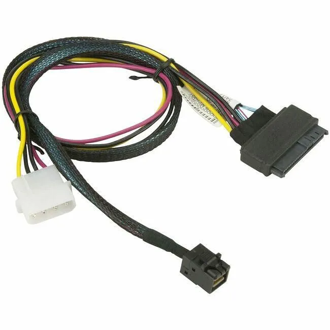 Supermicro CBL-SAST-0957 5.5" MiniSAS SFF-8643 to U.2 PCIe SFF-8639 Cable