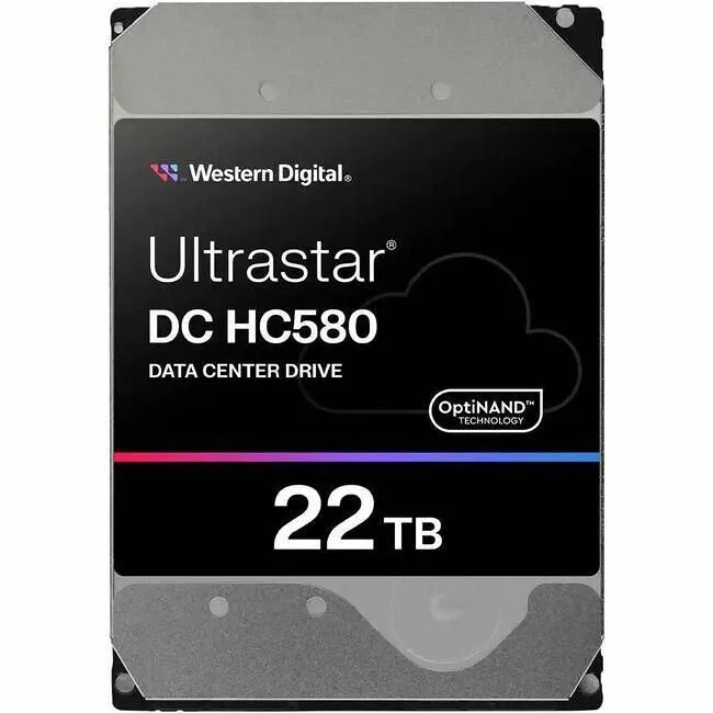 WD 0F62785 HC580 Hard Drive - 22 TB - 7200 RPM - 512 MB - 3.5" - SATA