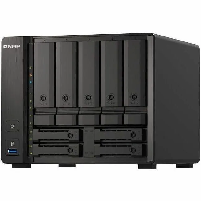 QNAP TS-H973AX-32G-US SAN/NAS Storage System - 2.2 GHz - 32 GB DDR4 - SATA/NVMe - 9 Bay 5x 3.5"/4x 2.5"