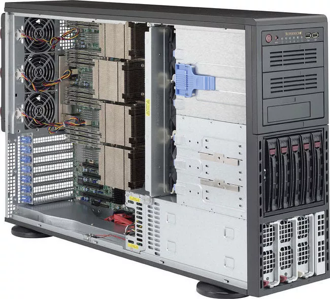 Supermicro SYS-8048B-TR4F Barebone System - 4U Tower - C602J Chipset - Socket R1 LGA-2011 - 4x CPU