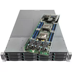 Intel MCB2224THY1 2U Rack Server - 8 x Xeon E5-2620 v4 8 Core 2.10 GHz - 512GB Installed DDR4 SDRAM