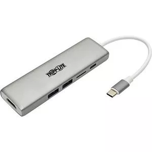 Tripp Lite U442-DOCK10-S USB C Docking Station 4k @ 30Hz w/USB Hub HDMI Micro SD Charging, USB-C