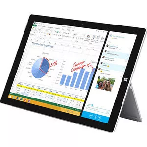 Microsoft QF2-00019 Surface Pro 3 Tablet - 12" - 4 GB RAM - 128 GB SSD - Windows 10 64-bit - Silver