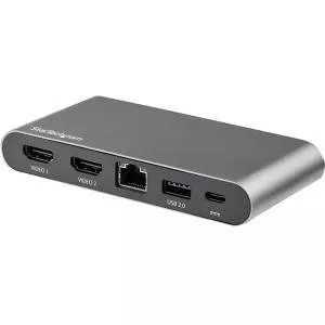 StarTech DK30C2HAGPD USB C Multiport Adapter - USB-C to Dual 4K HDMI - 2x USB-A - 100W PD 3.0 - GbE