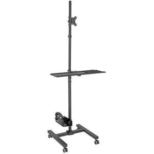 Tripp Lite DMCS1732S Mobile Workstation TV Floor Stand Cart Height-Adjustable 17-32in
