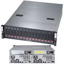 Supermicro SSG-6037B-DE2R16L 3U Rack Barebone - Intel C602J Chipset - 2 Nodes - 2X Socket LGA-1356