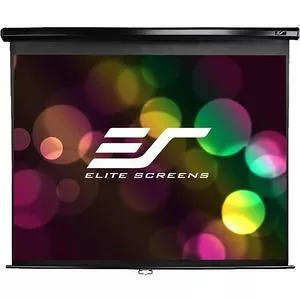Elite Screens M92UWH Home Series Manual Pull Down Projector Screen. 50 x 83