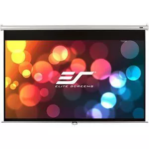 Elite Screens M100NWV1 MANUAL SERIES PROJECTION SCREEN - 100 IN - 4:3 - MATTE WHITE