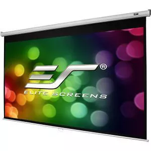 Elite Screens M100S Manual Pull Down Screen, Dual Wall/Ceiling Mount Design