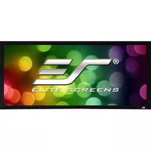 Elite Screens ER120WH2 Fixed Frame Front Projection Screen - Matte White