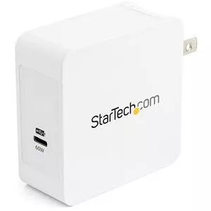 StarTech WCH1C Portable Travel USB Type C Fast Charge 60W Adapter