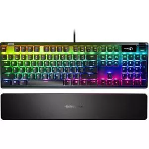 SteelSeries 64774 Mechanical Keyboard - OLED Display - Metal frame - USB Passthrough - Apex 7 Blue