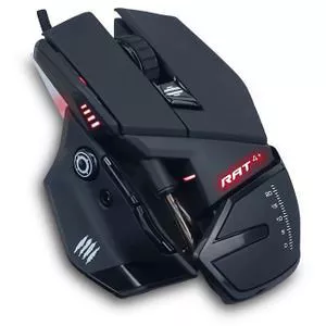 Mad Catz MR03MCAMBL00 The Authentic R.A.T. 4+ Optical Gaming Mouse
