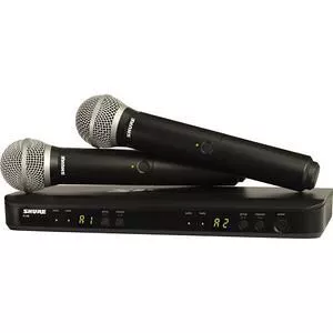 Shure BLX288/PG58-H9 Dual Channel Wireless Mic System with 2 Mic Transmitter H9