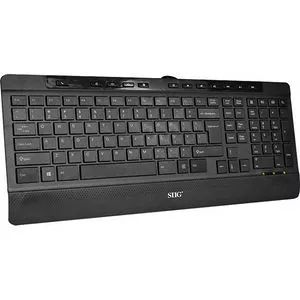 SIIG JK-US0812-S1 USB Slim Ergonomic Multimedia Keyboard