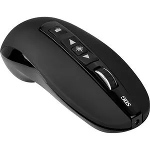 SIIG JK-US0J12-S1 Multi-Task Wireless 2.4GHz USB Presenter Mouse with Laser Pointer