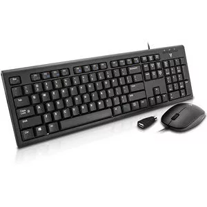 V7 CKU100US USB Wired Keyboard & Mouse Combo