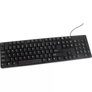 Inland 70011 PS/2 Serial Standard Black Keyboard - 111 Key