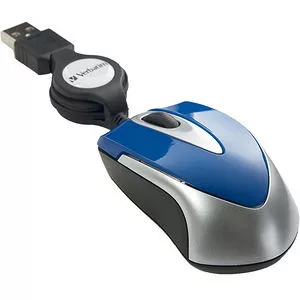Verbatim 97249 Mini Travel Optical Mouse - Blue