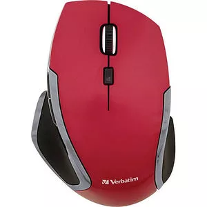 Verbatim 99018 Wireless Notebook 6-Button Deluxe Blue LED Mouse - Red