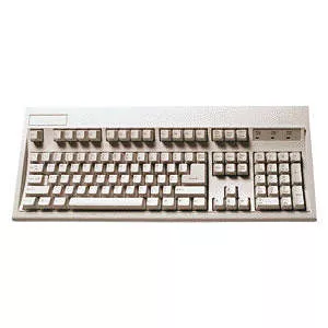 KeyTronic E03601D1 Wired Beige Keyboard - 5 Pin Din/AT