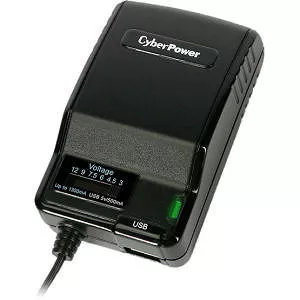 CyberPower CPUAC1U1300 3-12V 1300mAh Universal Power Adapter with AC Power Plug